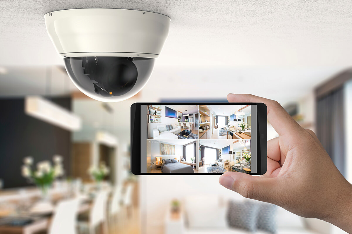 mobile connect to security camera
